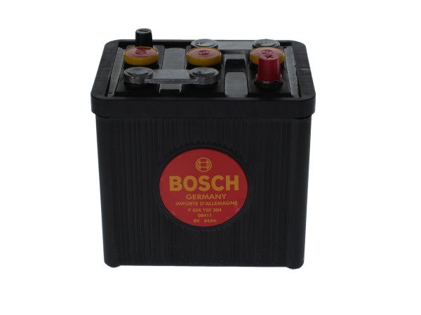 Starterbatterie - F026T02304 BOSCH - 3DE6, BA/6/84/1(MS), BKK378X